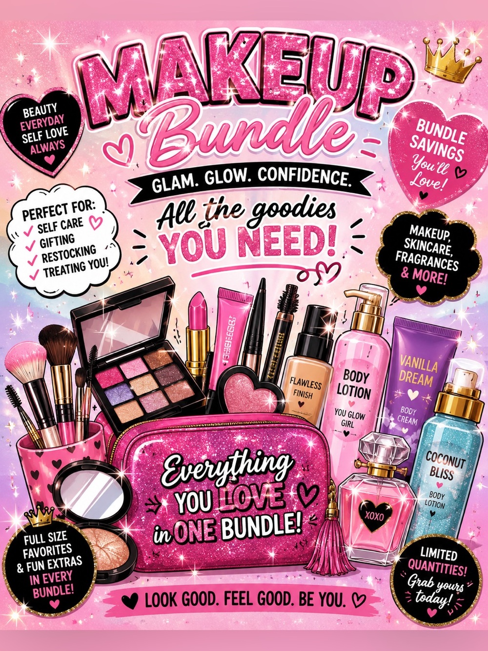 Makeup & Beauty Bundles - At Least 10 Pieces